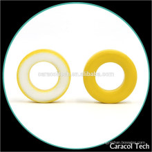 Yellow and white color CT124-26 soft Iron coil Powder Cores